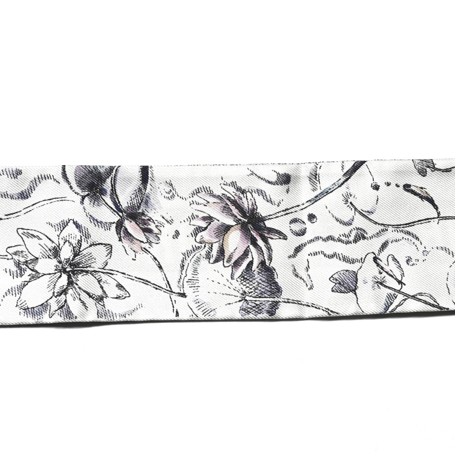 Christian Dior ABCDior Silk Mitzah Scarf Gris 4 of 4