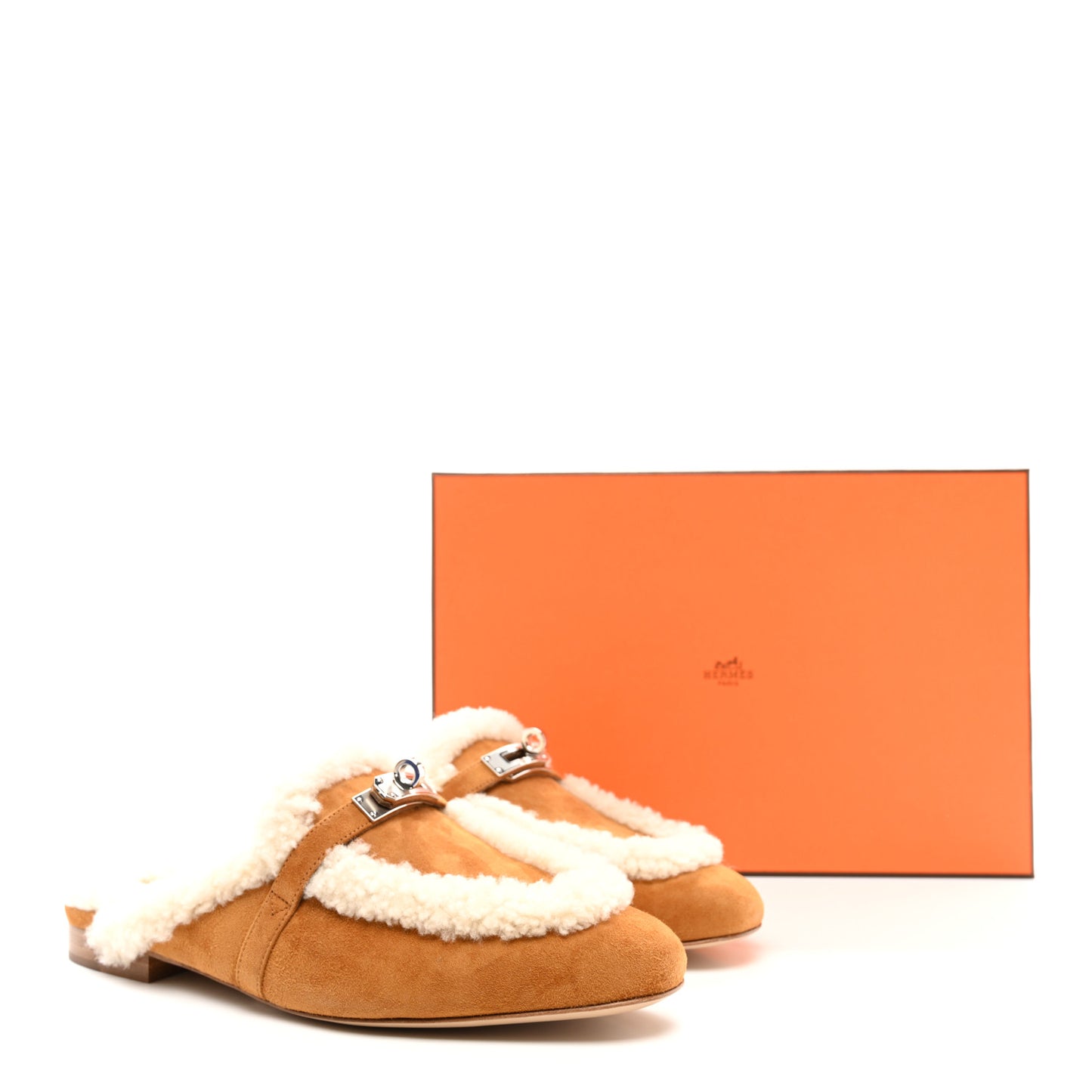 Suede Goatskin Woolskin Womens Oz Mules 38 Naturel