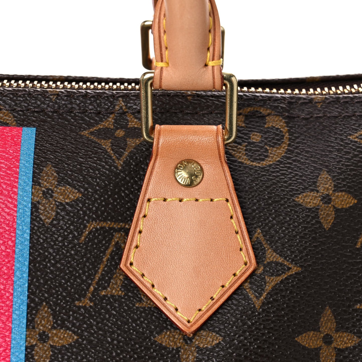 Monogram My LV Heritage Speedy 30 Fuchsia Bleu Clair