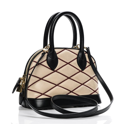 Louis Vuitton Lambskin Malletage Alma BB Natural 3 of 9