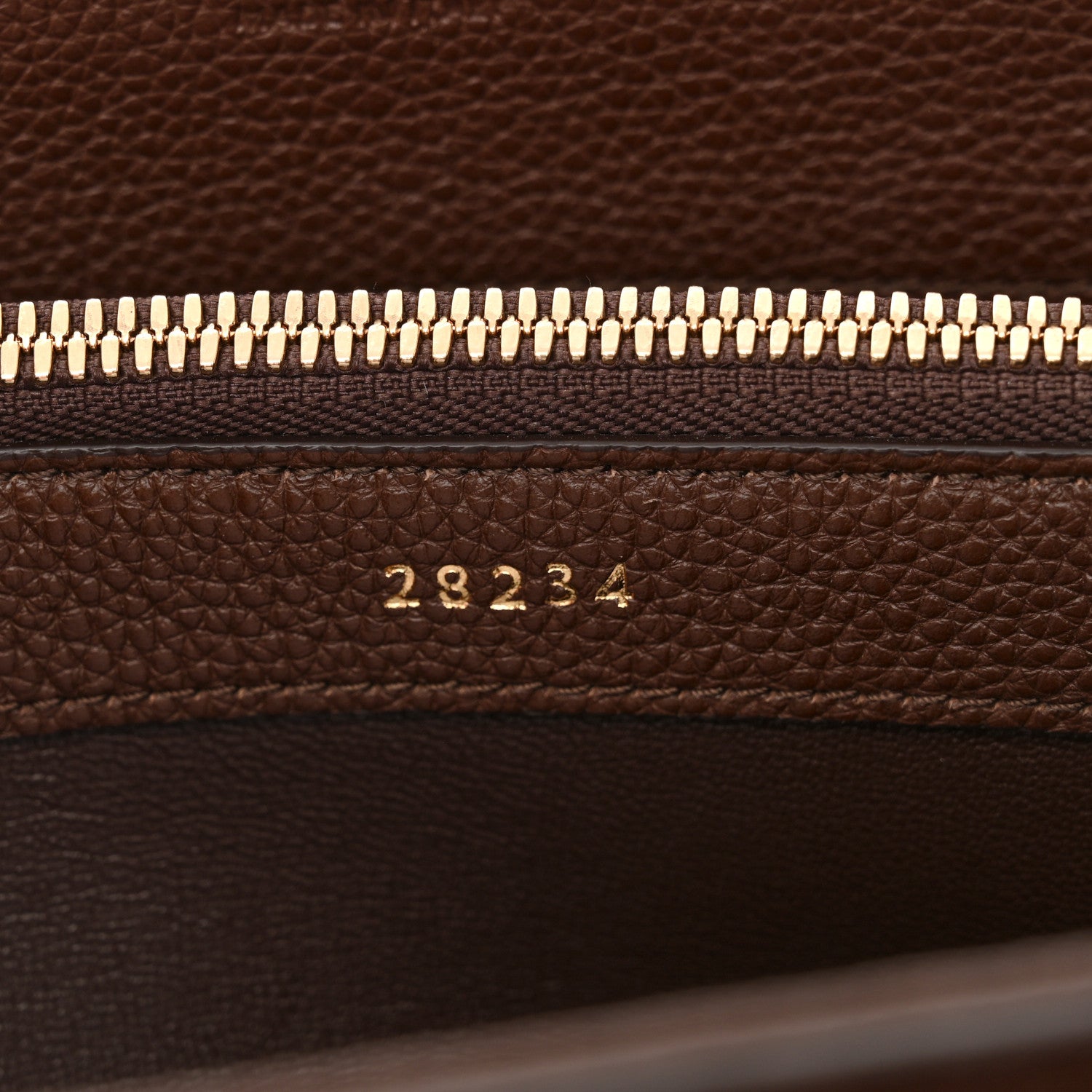 Celine Grained Calfskin Medium 16 Top Handle Bag Brown 8 of 14