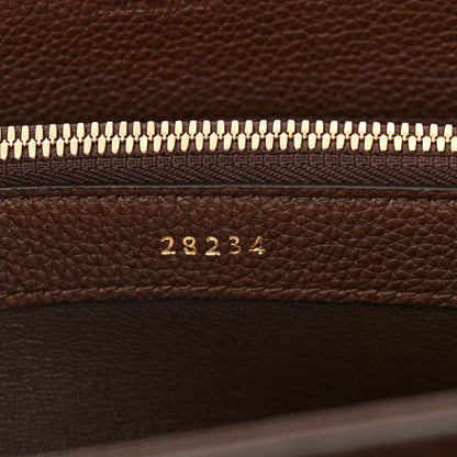 Celine Grained Calfskin Medium 16 Top Handle Bag Brown 8 of 14