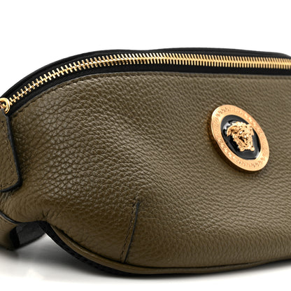 Versace Grained Calfskin Vanitas Medea Belt Bag Khaki 10 of 10