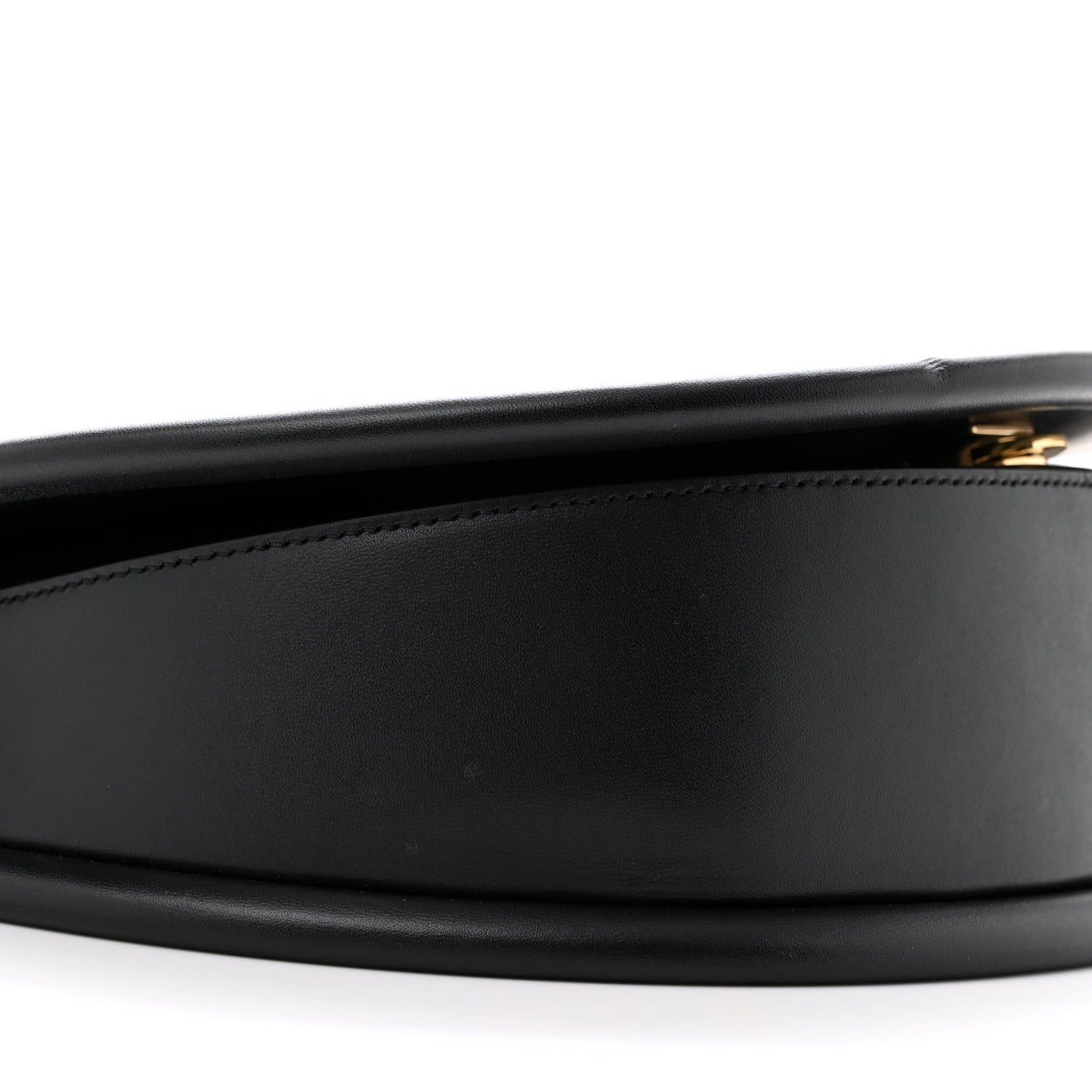 Calfskin Aura Shoulder Bag Black