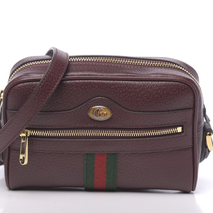 Gucci Calfskin Web Mini Ophidia Shoulder Bag Vintage Bordeaux 11 of 11
