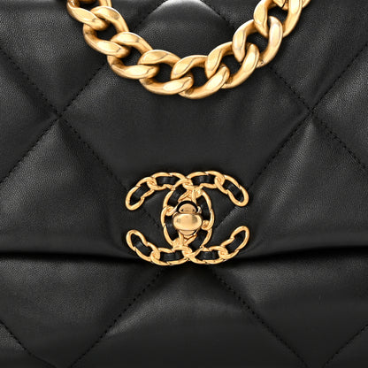 Chanel Lambskin Quilted Medium Chanel 19 Flap Black 8 of 11