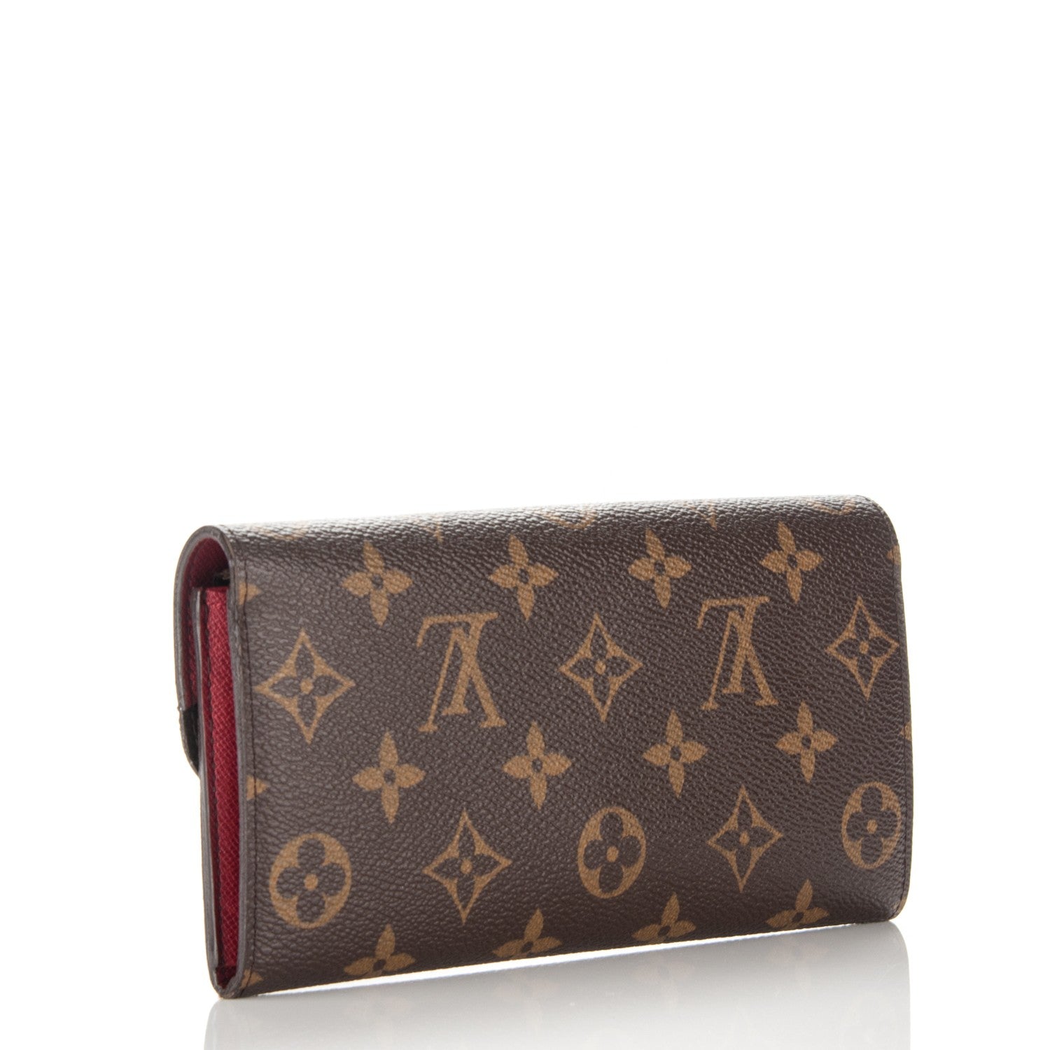 Louis Vuitton Monogram Emilie Wallet Red 3 of 7