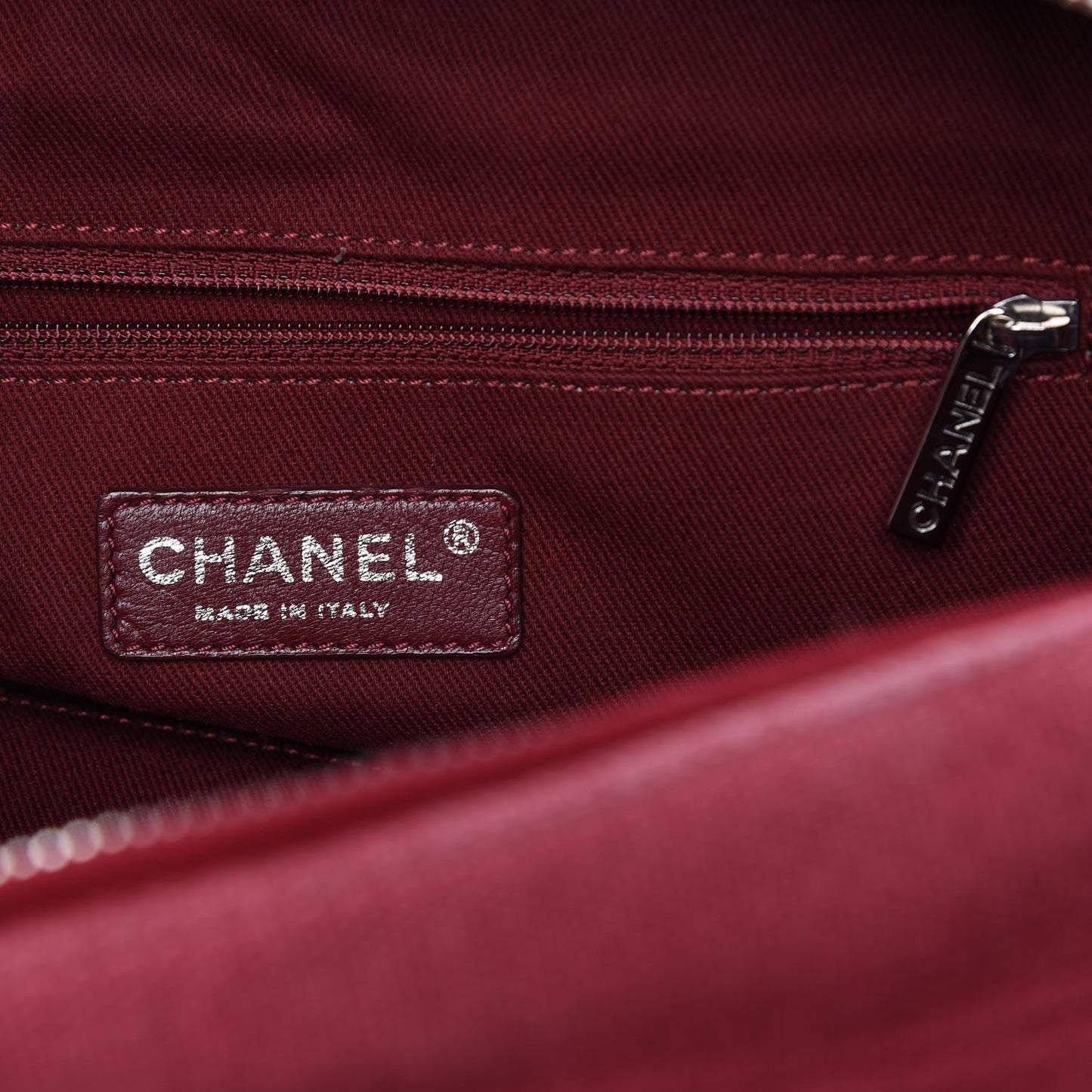 Canvas Deauville Small Bowling Bag Dark Pink