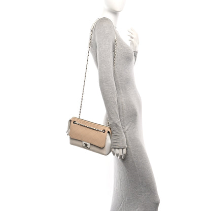 Chanel Caviar Goatskin Quilted Magnetic Camera Case Beige White 2 of 10