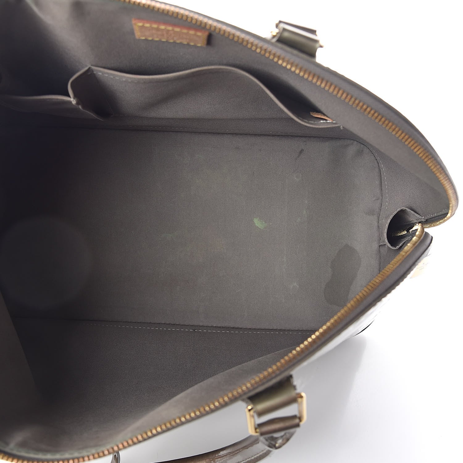 Louis Vuitton Vernis Alma MM Vert Bronze 5 of 11