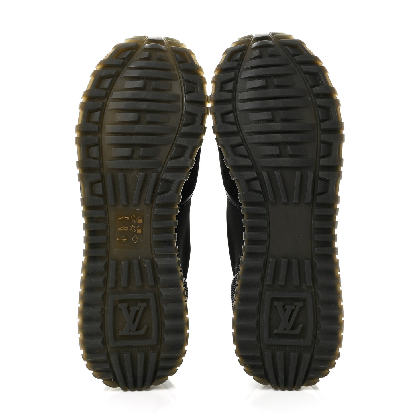 Calfskin Run Away Sneakers 39 Black