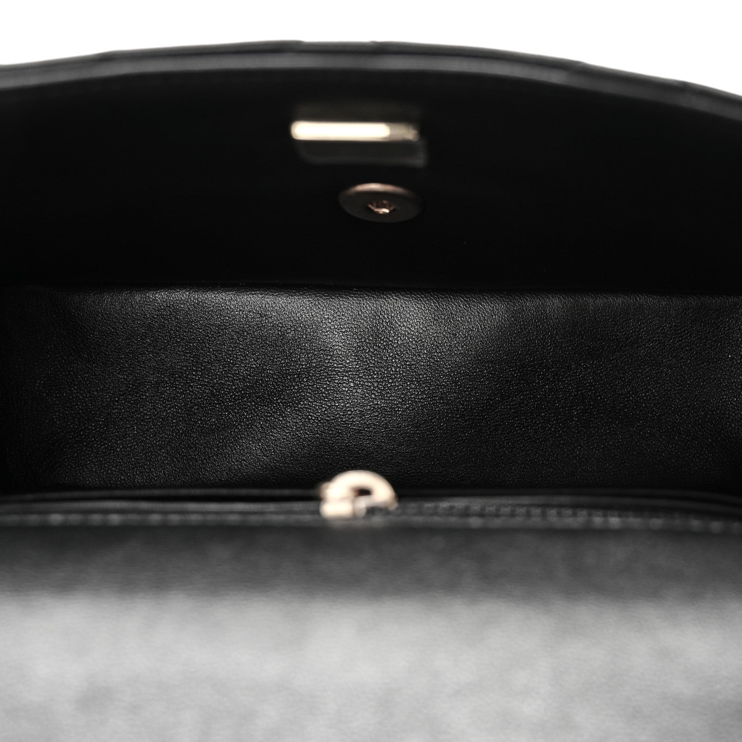 Chanel Shiny Lambskin Quilted Pearl Twist Mini Square Flap Black 5 of 10