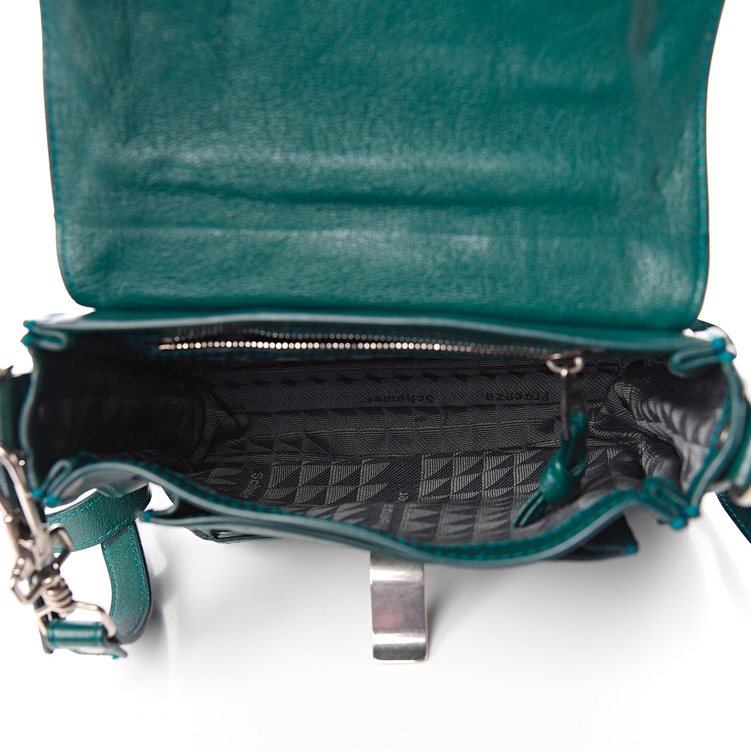 Proenza Schouler Lambskin PS1 Mini Pouch Messenger Bag Teal 4 of 12