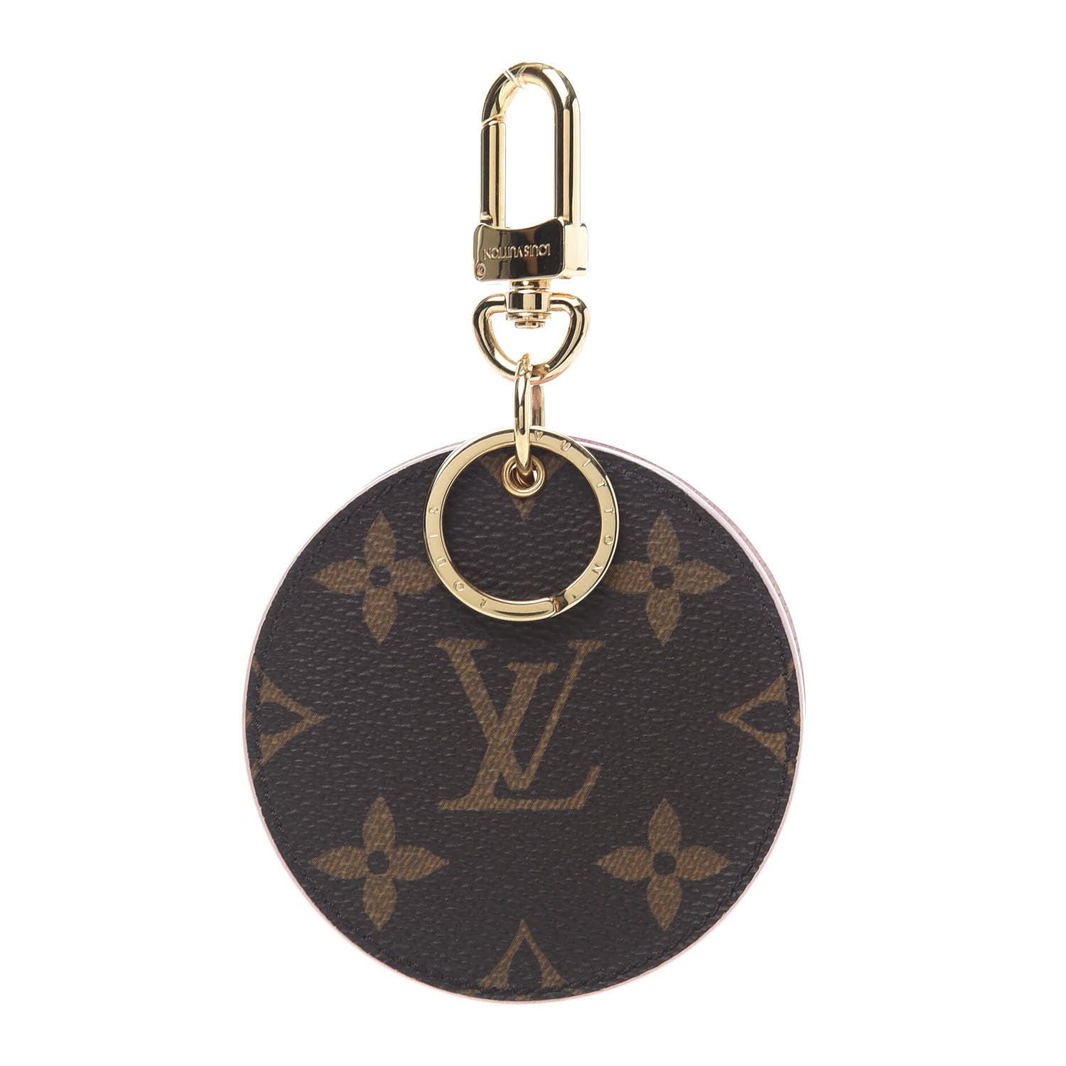 Louis Vuitton Monogram LV Mirror Bag Charm Key Holder Rose Ballerine 1 of 5