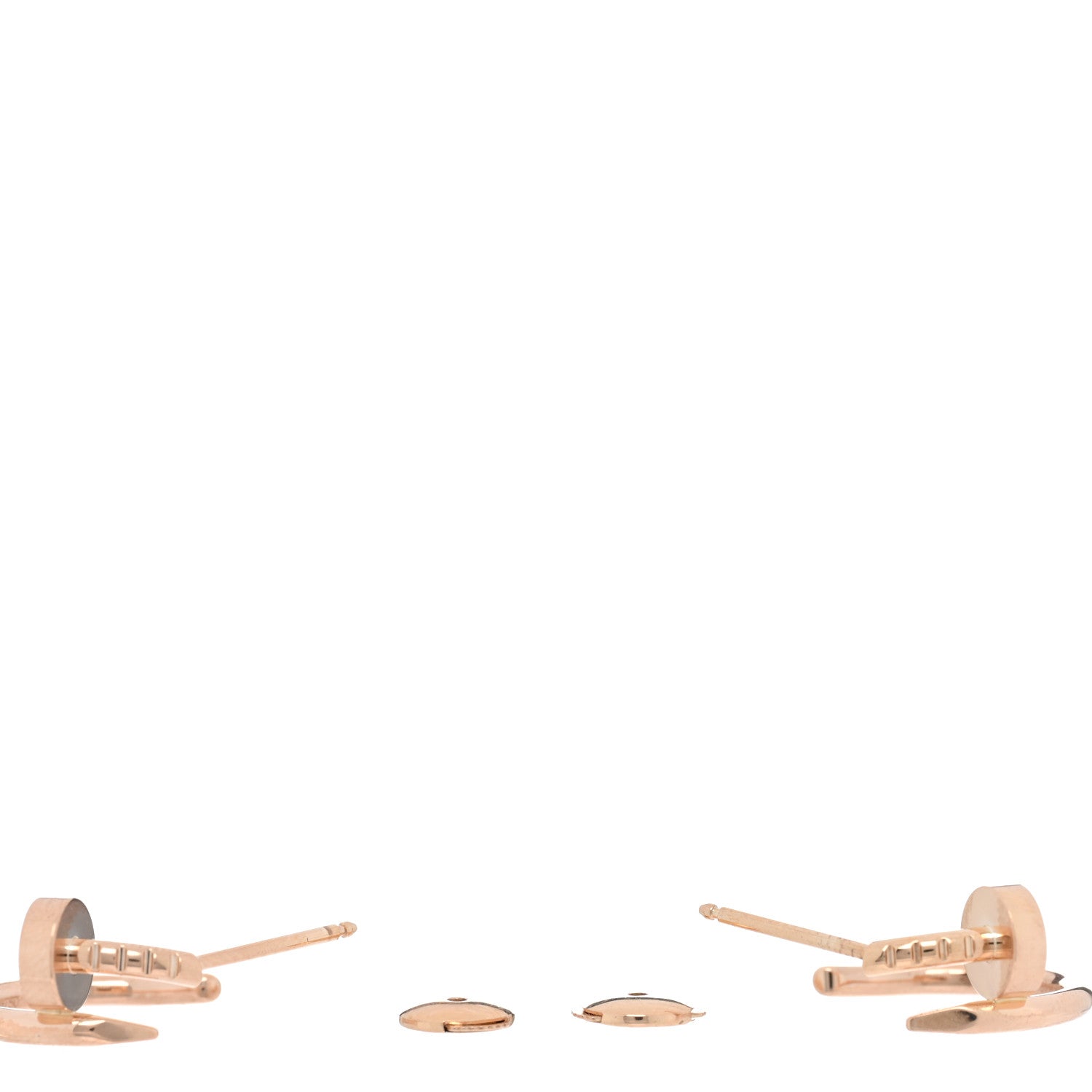 Cartier 18K Pink Gold Juste Un Clou Hoop Earrings 3 of 5