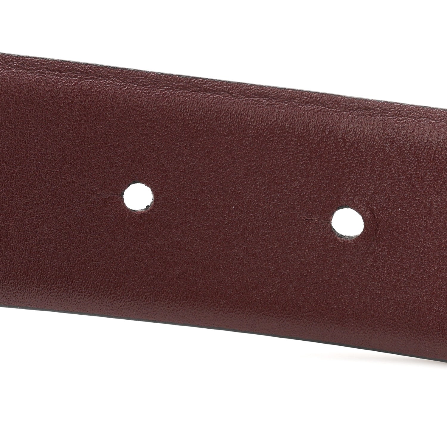 Chanel Calfskin CC Reversible 90 36 Belt Black Burgundy 5 of 6