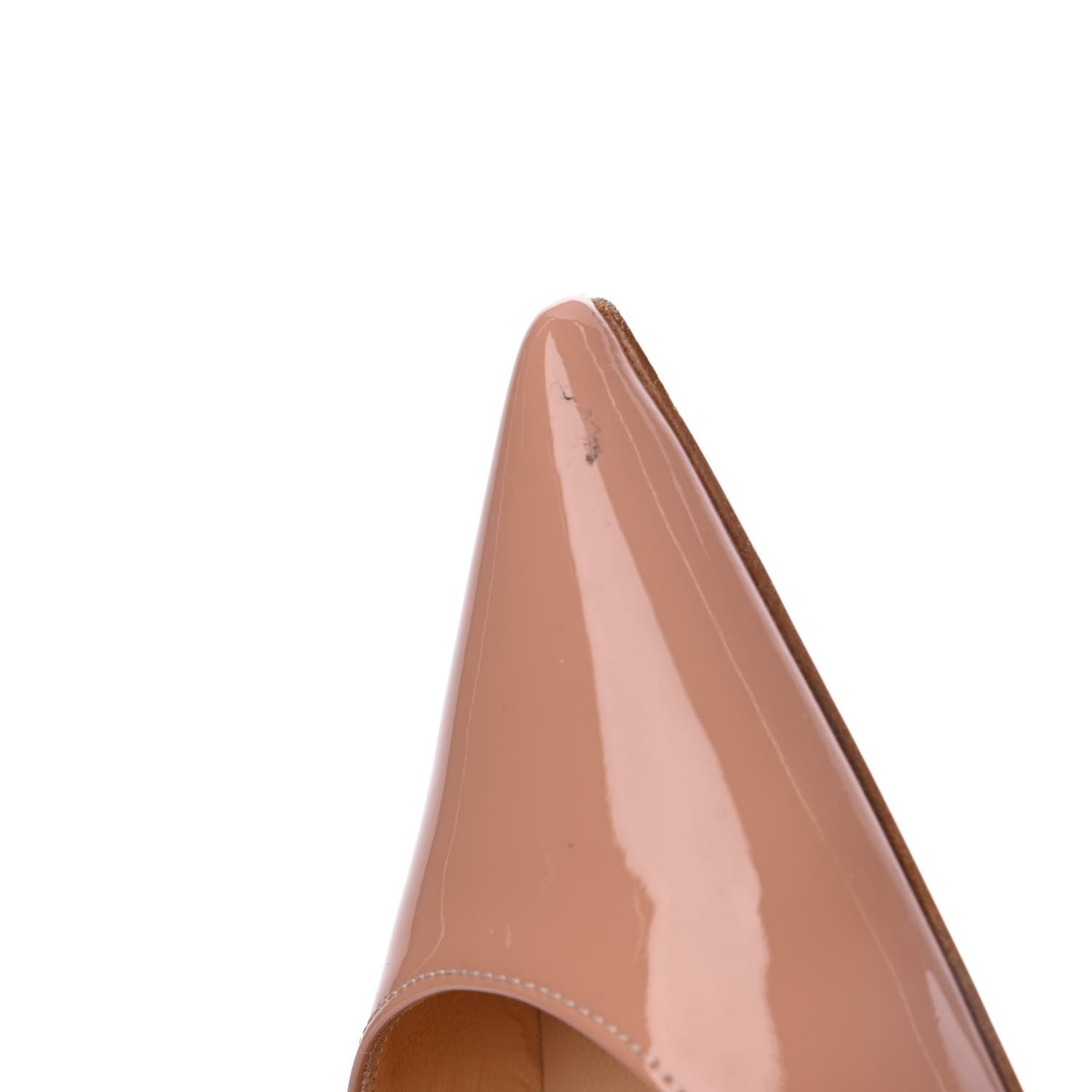 Christian Louboutin Patent Kate Sling 85 Pumps 38.5 Nude 9 of 23