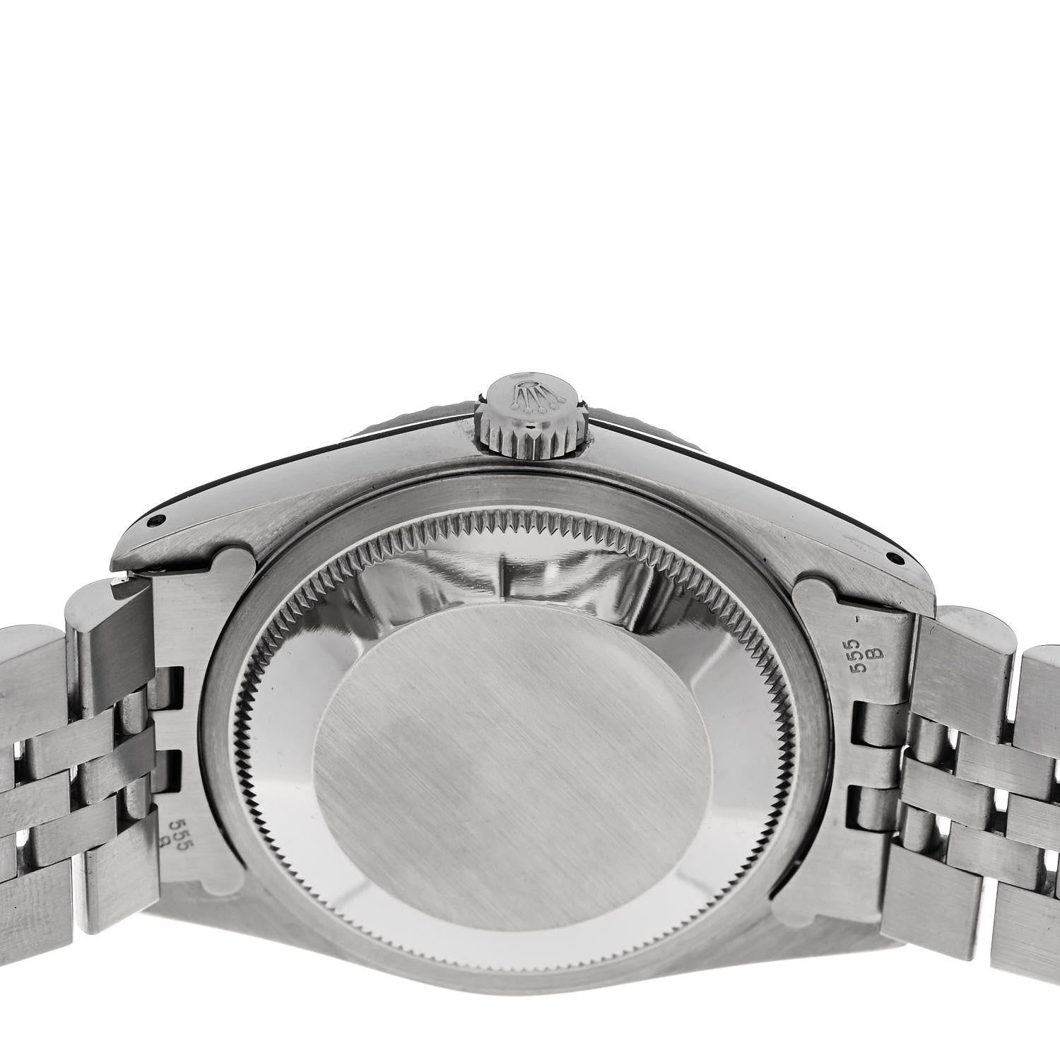 Rolex Stainless Steel 36mm Oyster Perpetual Datejust Watch Black 16220 4 of 4