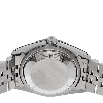 Rolex Stainless Steel 36mm Oyster Perpetual Datejust Watch Black 16220 4 of 4