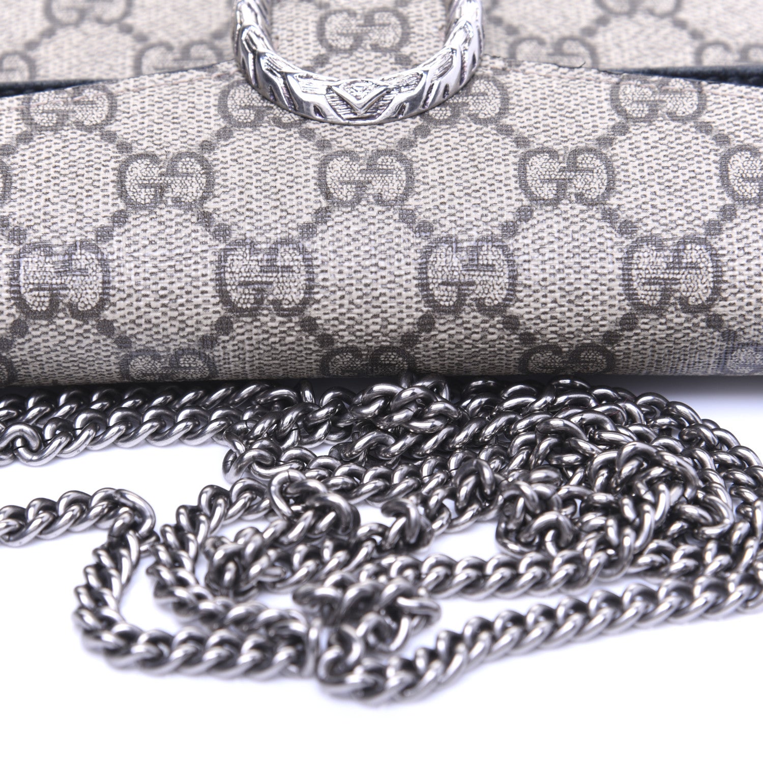 Gucci GG Supreme Monogram Super Mini Dionysus Shoulder Bag Black 13 of 16