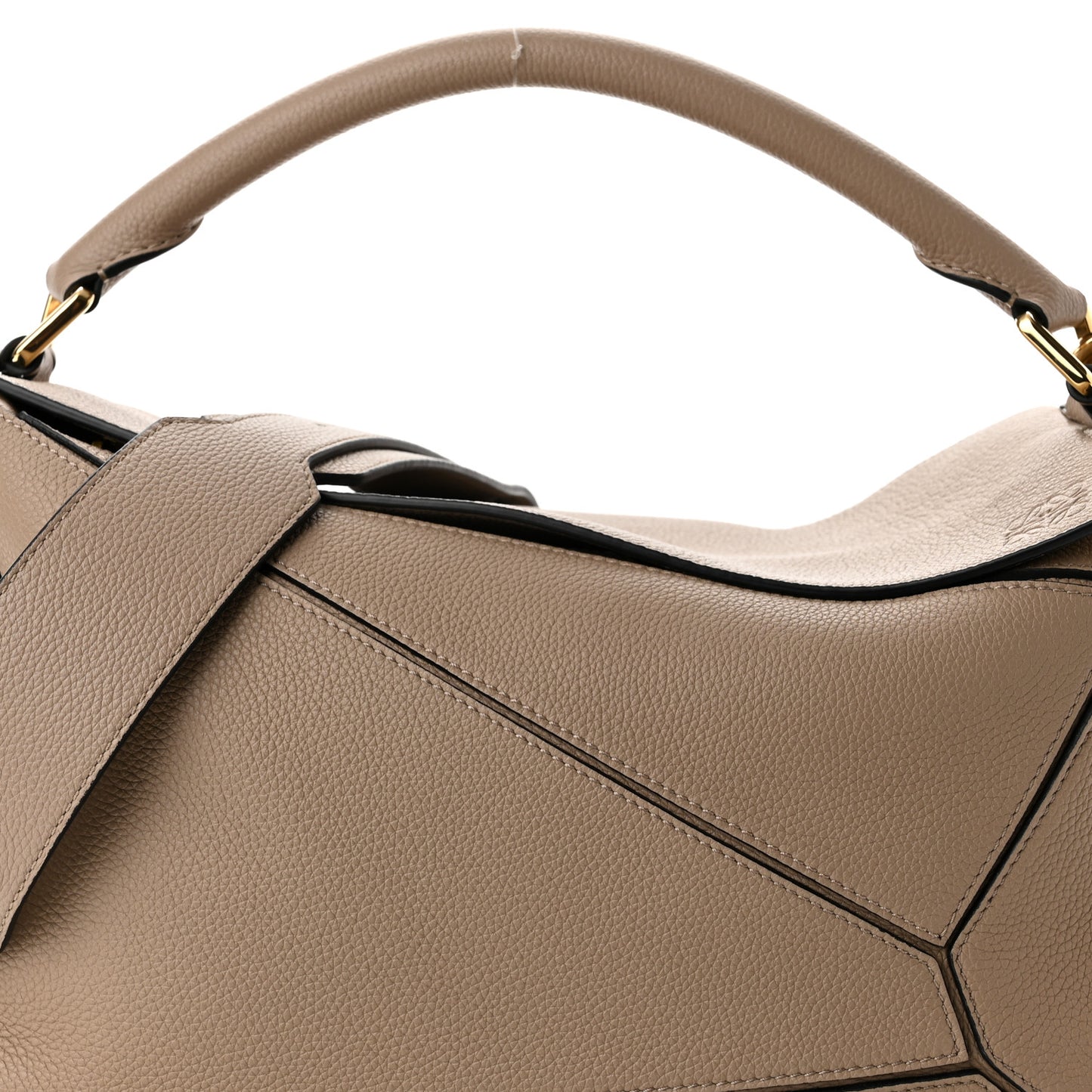 Calfskin Medium Puzzle Bag Sand
