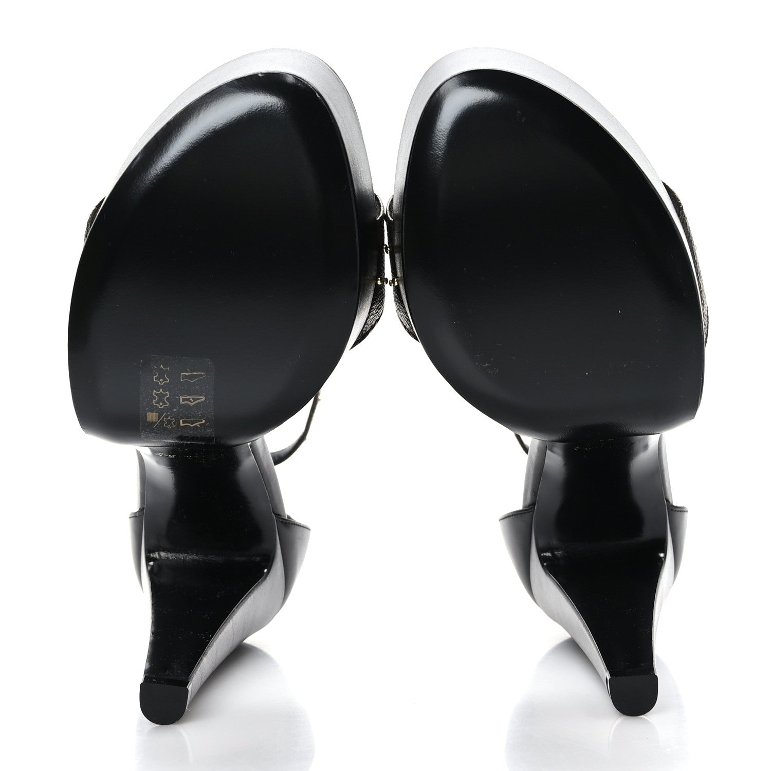 Louis Vuitton Patent Monogram Afterglow Platform Sandals 41 Black 5 of 7