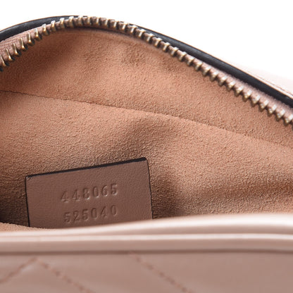 Gucci Calfskin Matelasse Mini GG Marmont Chain Shoulder Bag Nude 8 of 8