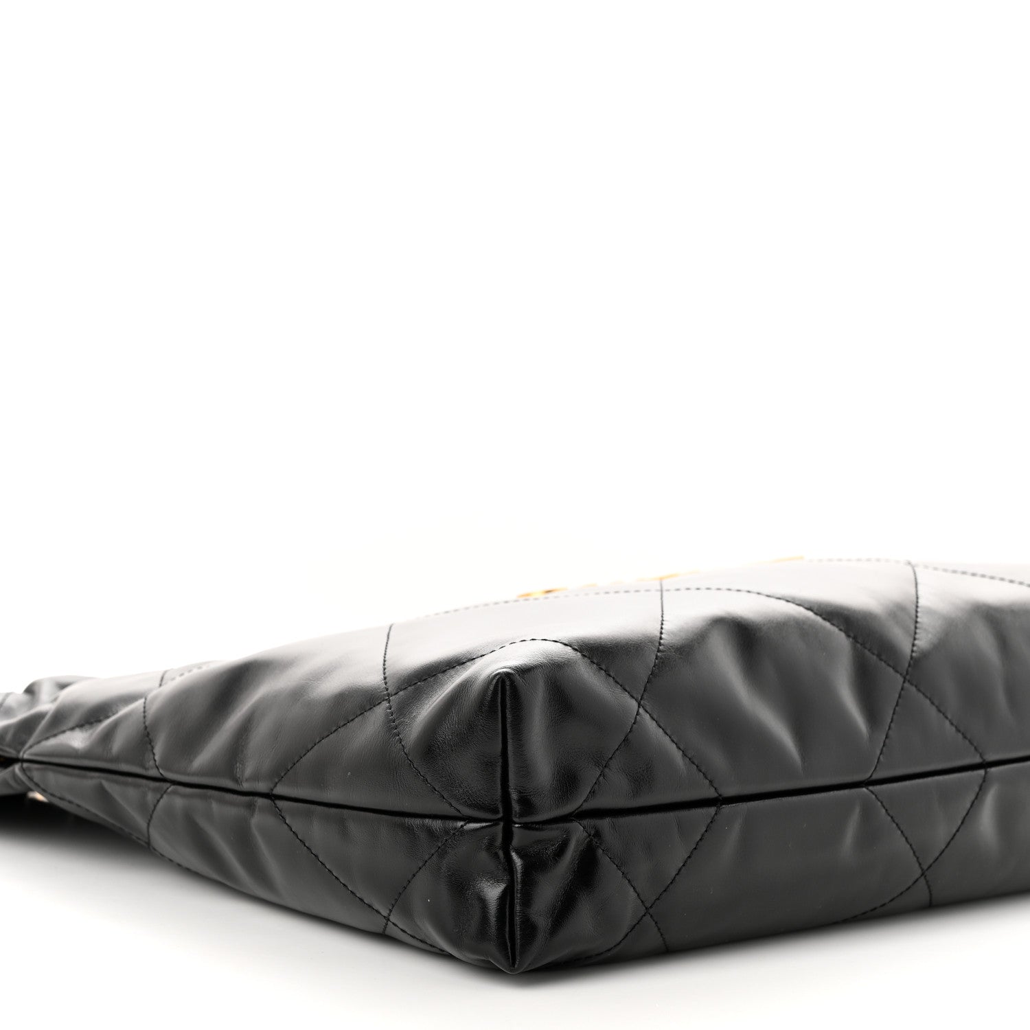 Chanel Shiny Calfskin Quilted Small Chanel 22 Black 10 of 12