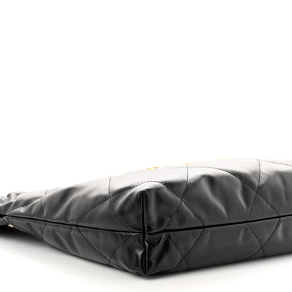 Chanel Shiny Calfskin Quilted Small Chanel 22 Black 10 of 12