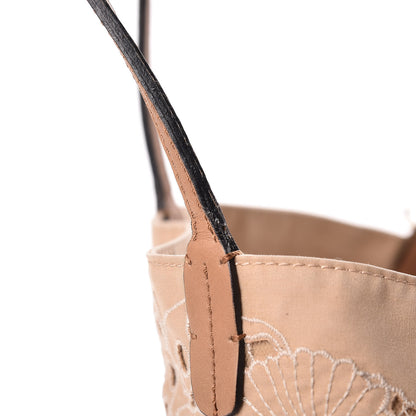 Valentino Garavani Vitello Canvas Lace Tote Beige 24 of 29