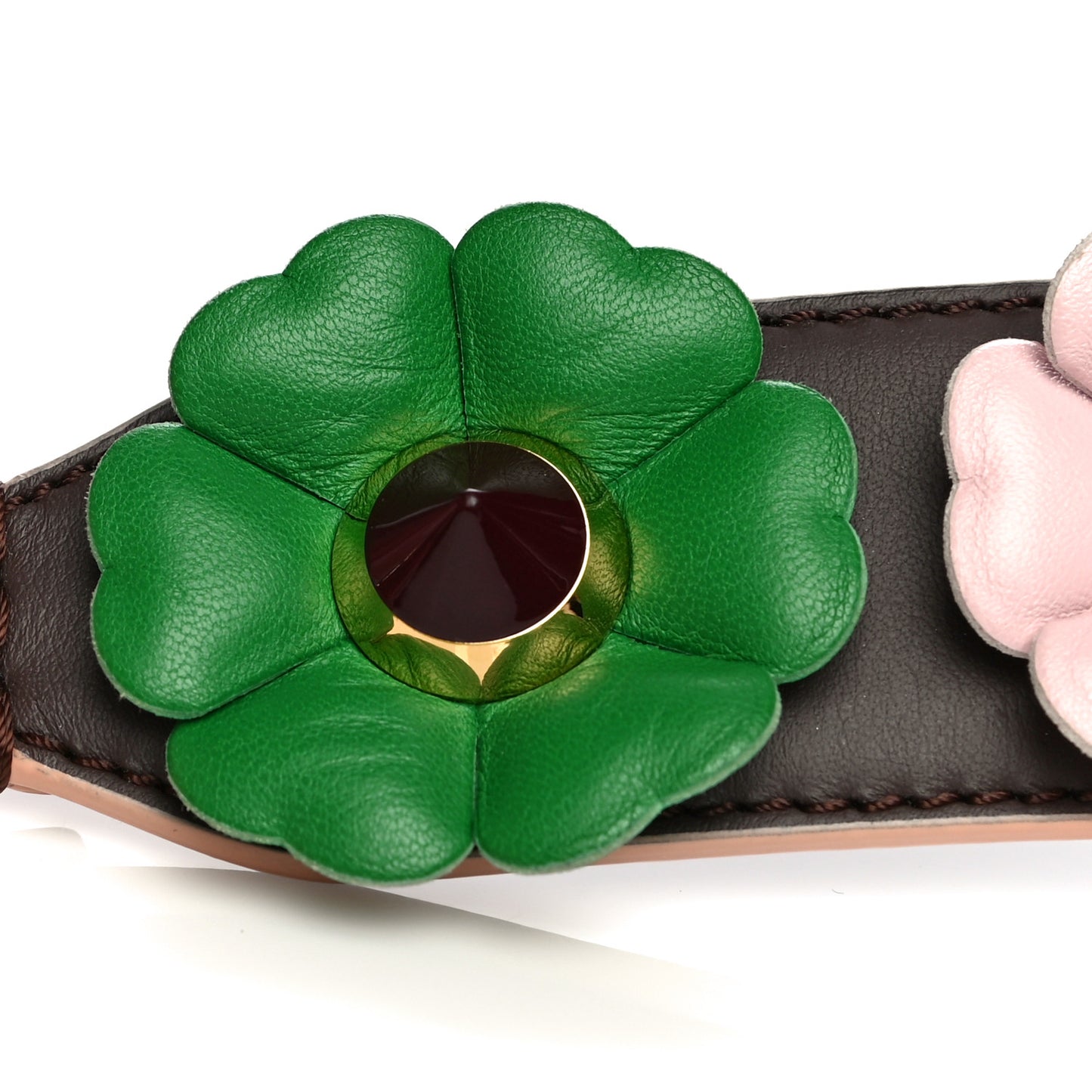 Vitello Dolce Flowerland Studded Strap You Moresco Malachite