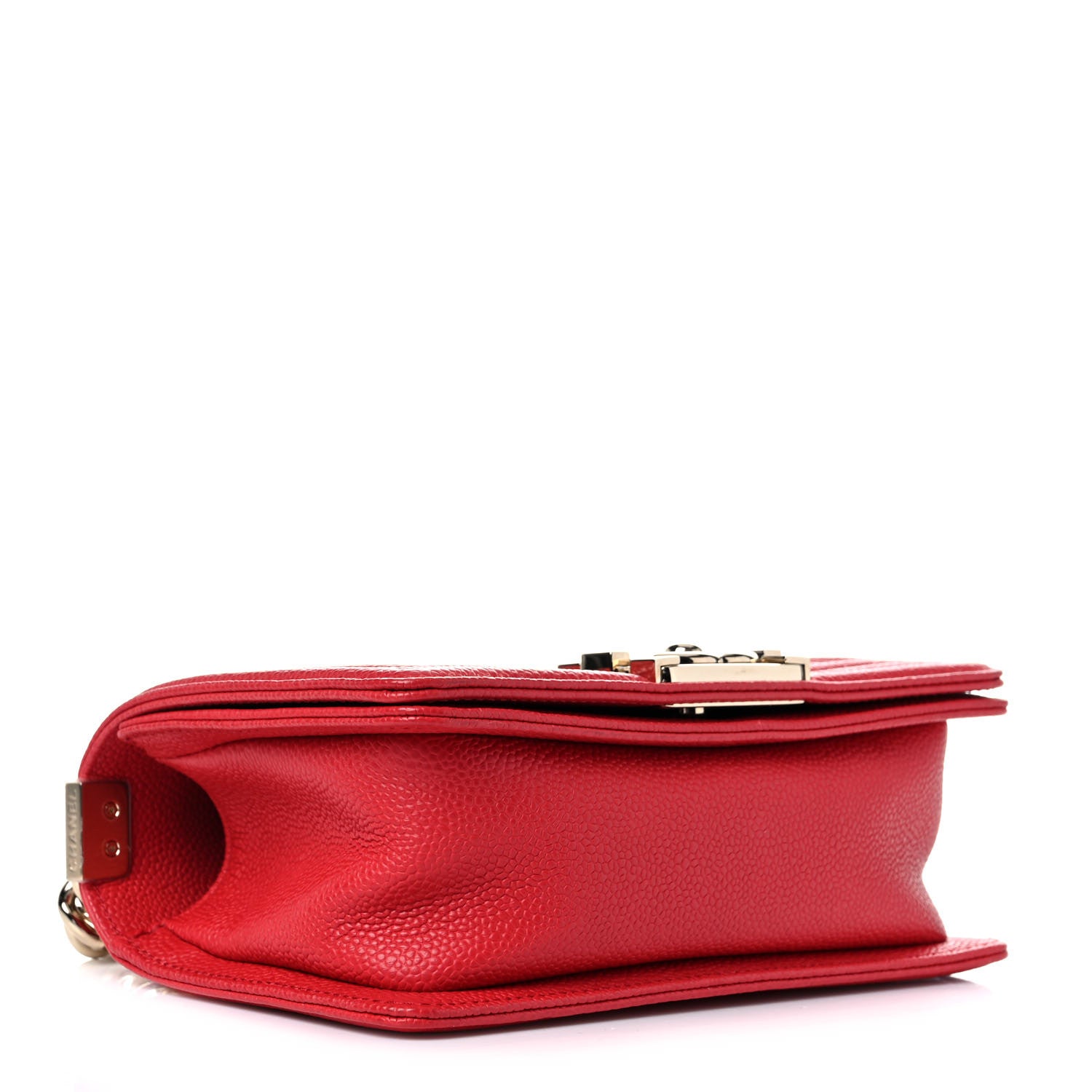 Chanel Caviar Quilted Small Boy Flap Red 4 of 11
