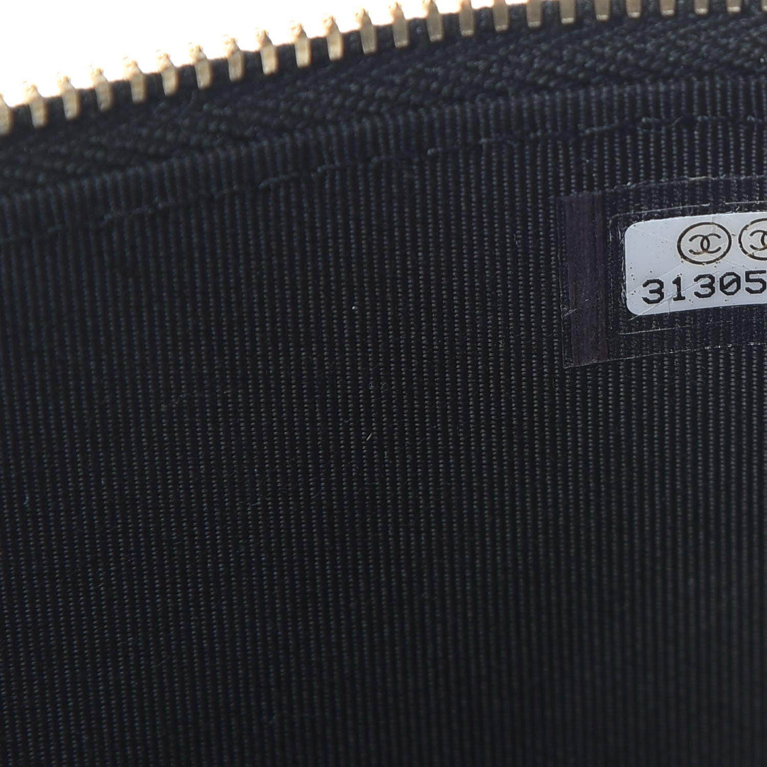 Chanel Lambskin Camellia Embossed Small Vanity Case With Chain Black 7 of 12
