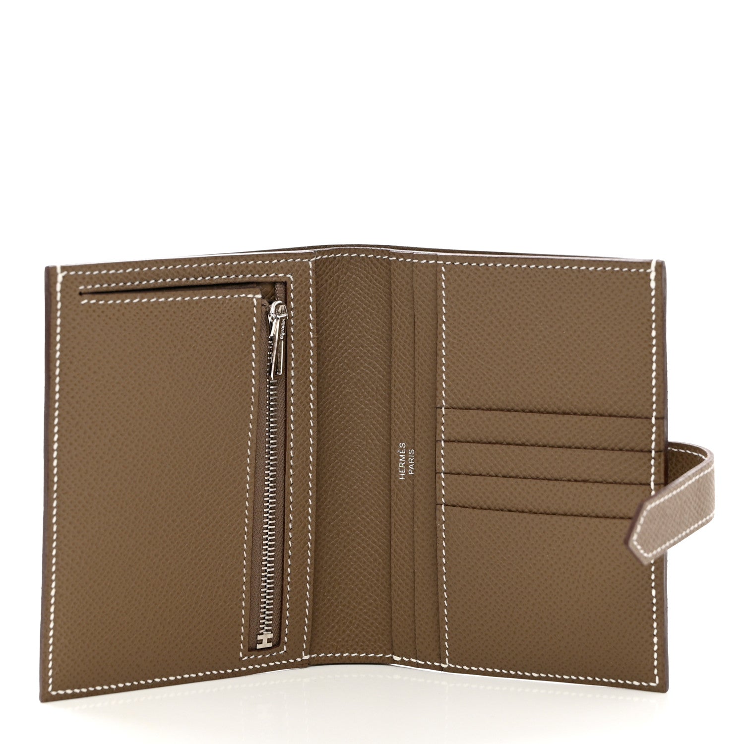 Hermes Epsom Bearn Compact Wallet Etoupe 5 of 8