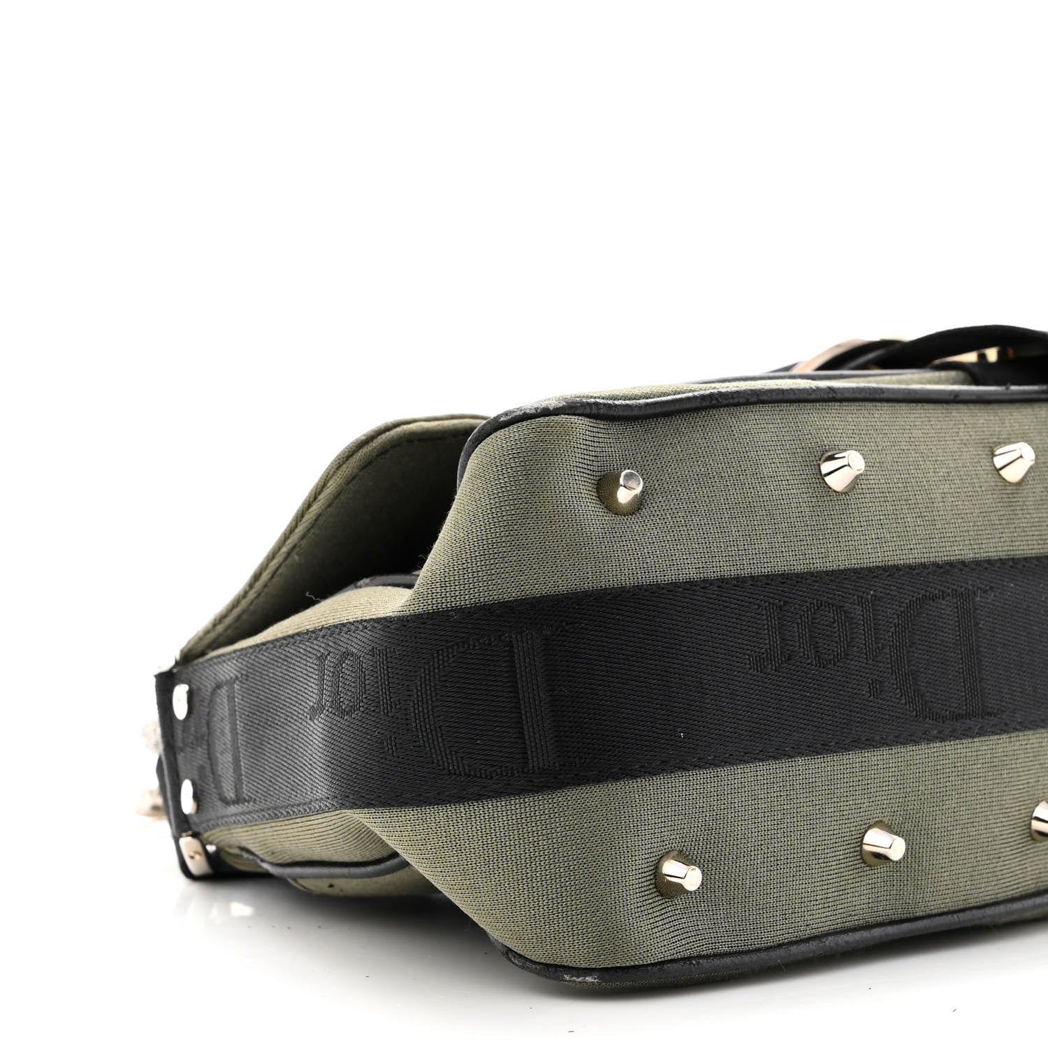 Christian Dior Coated Canvas Crystal Hardcore Bag Kaki 9 of 12