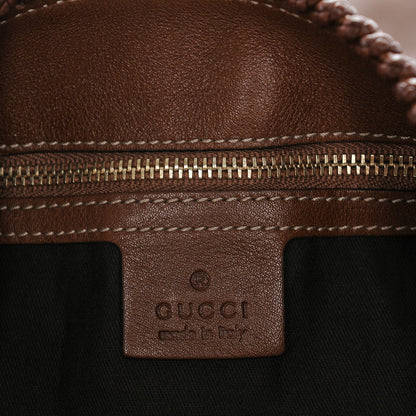 Gucci Calfskin Large Horsebit Chain Hobo Brown 7 of 11