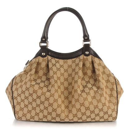 Gucci Monogram Medium Sukey Tote Dark Brown 1 of 7
