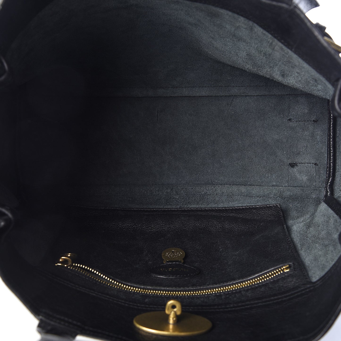 Natural Leather Bayswater Tote Black
