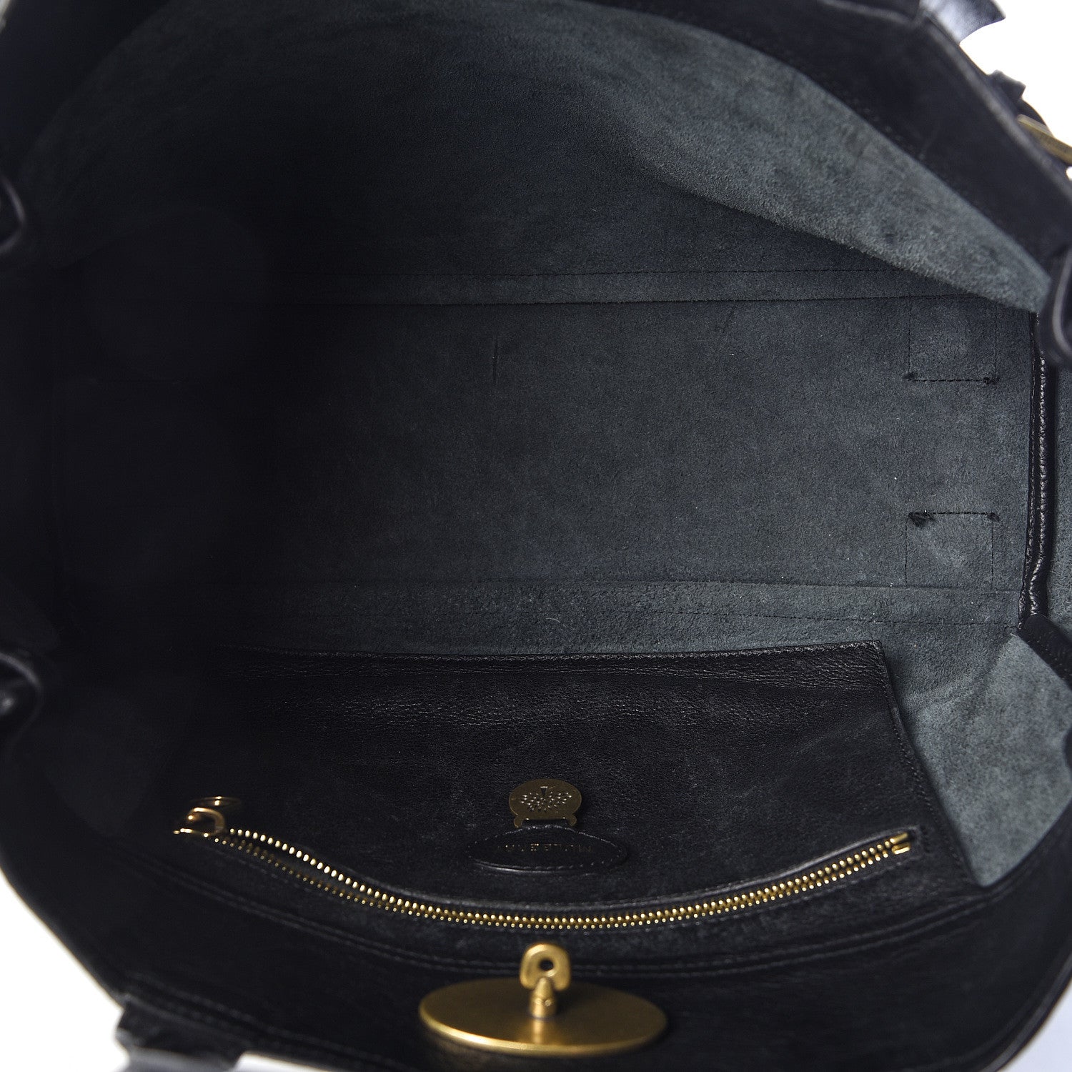 Mulberry Natural Leather Bayswater Tote Black 5 of 17