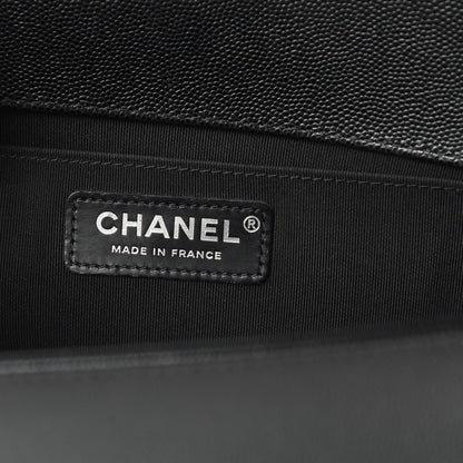 Chanel Caviar Quilted Medium Boy Flap Black 6 of 14