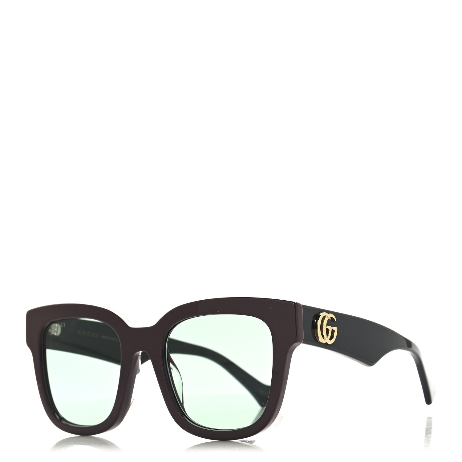 Gucci Rectangle 52mm Frame Sunglasses GG0998S Burgundy 1 of 6