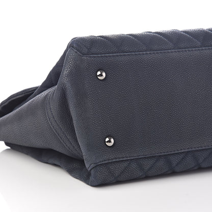 Chanel Iridescent Caviar Medium Lady Pearly Flap Blue 9 of 10