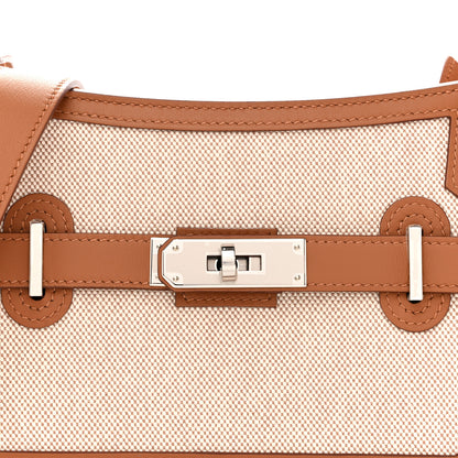 Hermes Toile Swift Mini Jypsiere Ecru Beige Gold 8 of 11