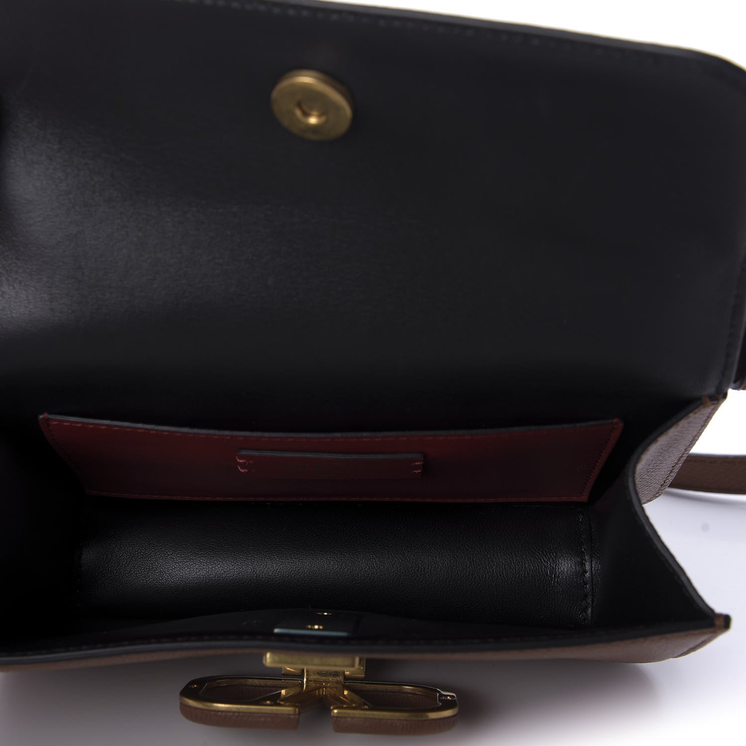 Valentino Garavani Grainy Calfskin VSling Belt Bag Saddle Brown 5 of 8