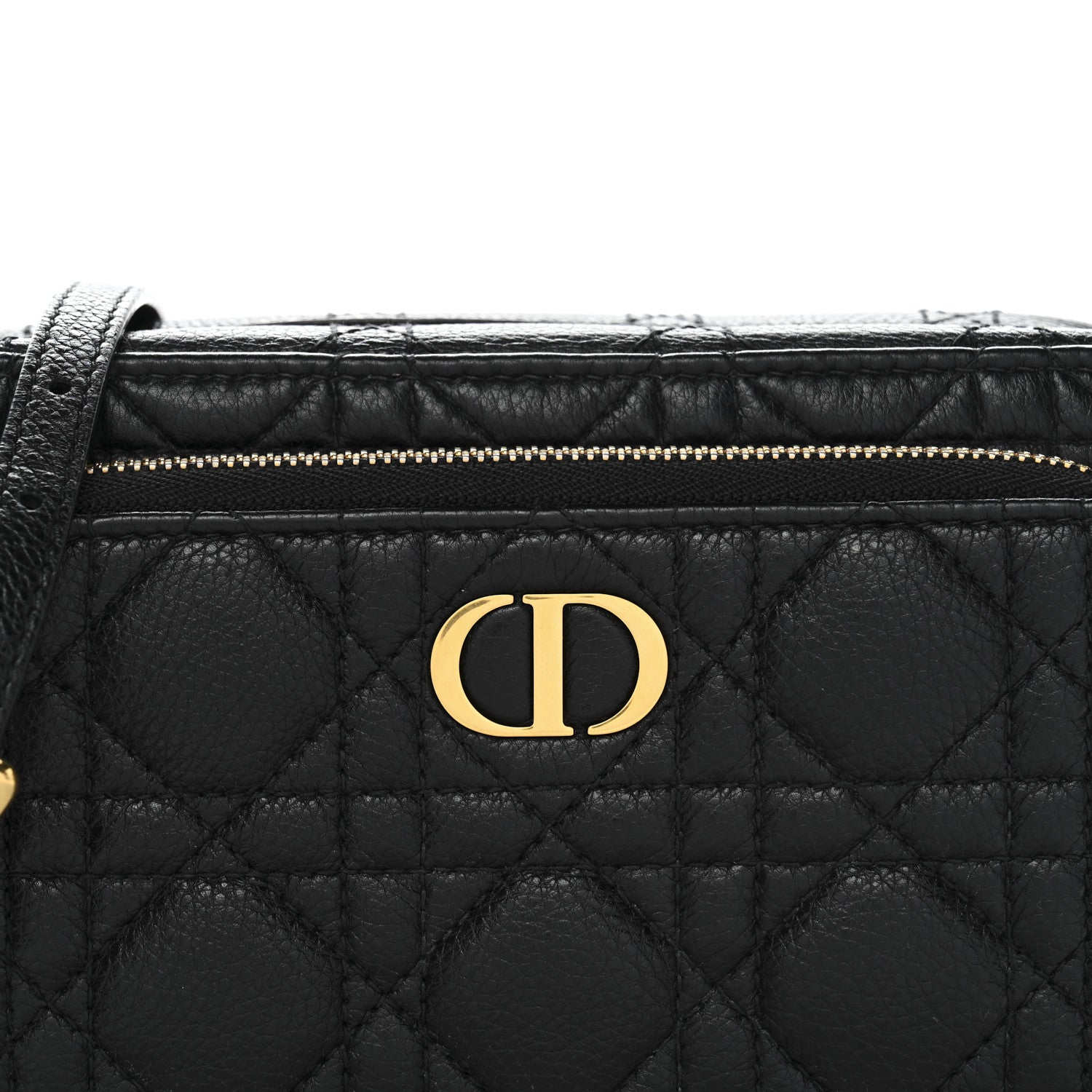 Christian Dior Supple Calfskin Caro Double Pouch Black 1846245