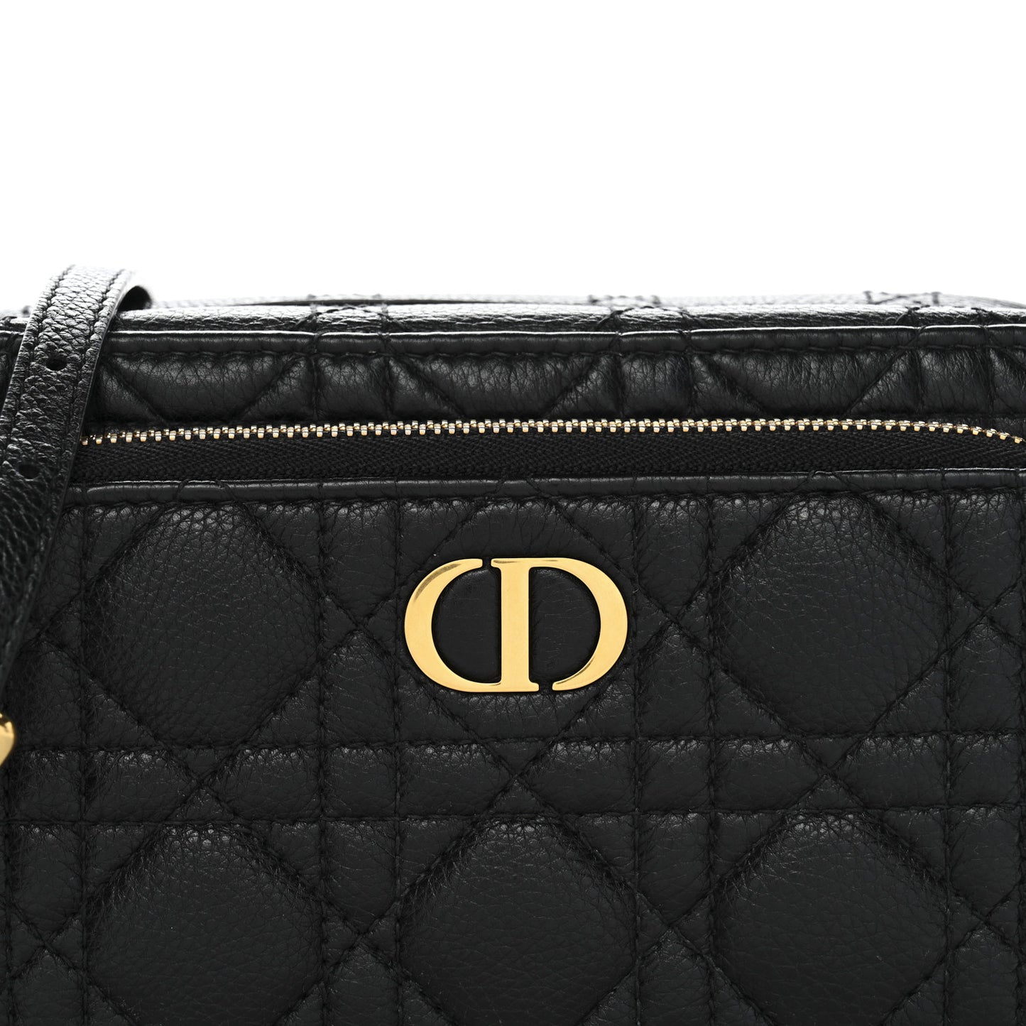 Supple Calfskin Caro Double Pouch Black