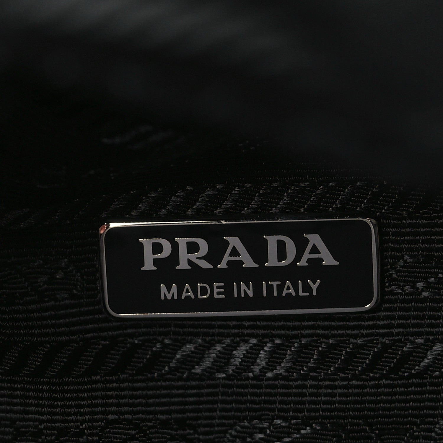 Prada Nappa Padded Signaux Triangle Crossbody Black 6 of 9