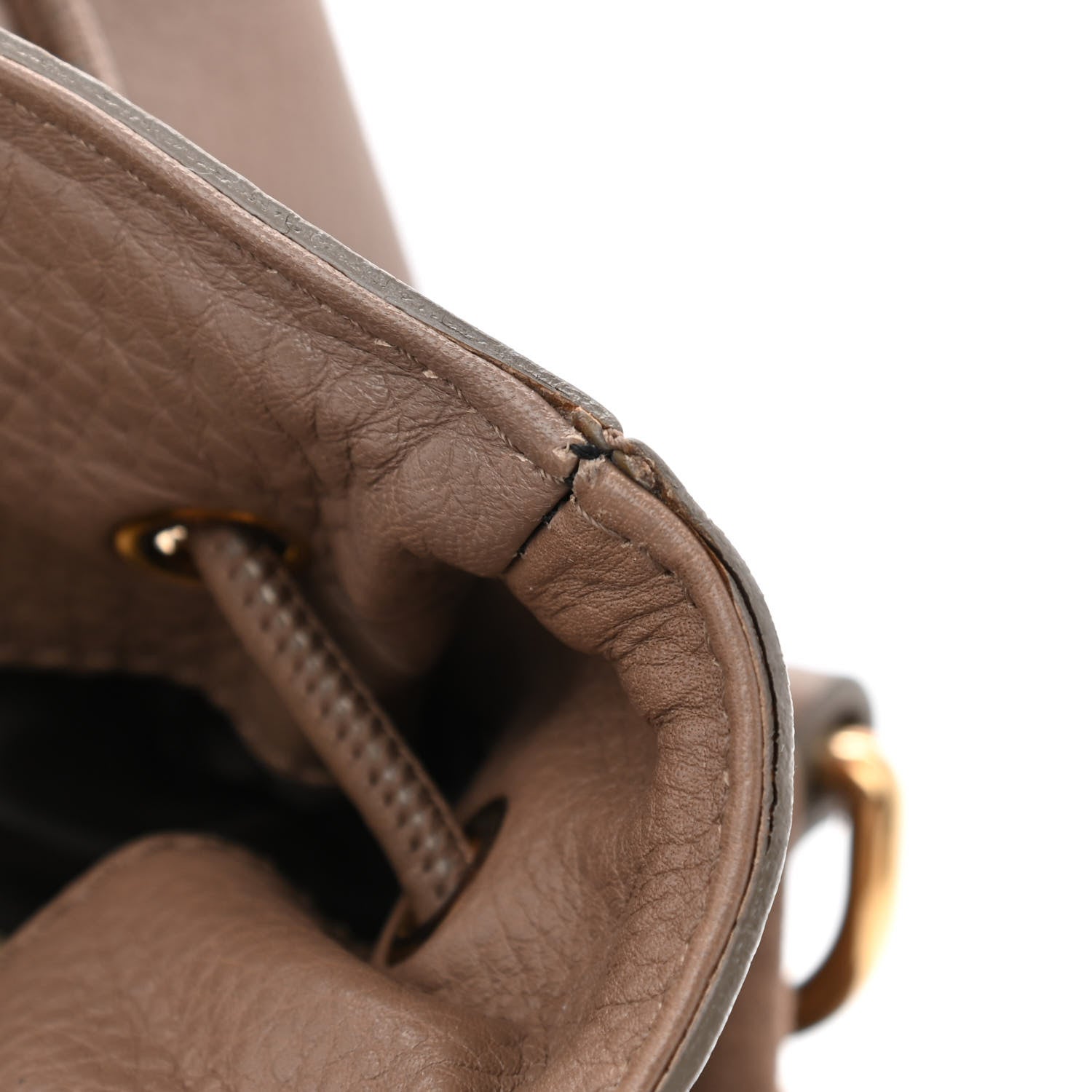 Burberry Calfskin Suede Earlsburn Mixed Media Tote Mole Grey 12 of 14