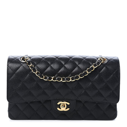 Chanel Caviar Quilted Medium Double Flap Black 1 of 10