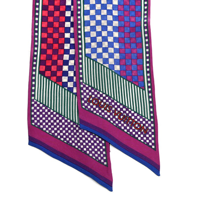 Louis Vuitton Silk Damier Aquarelle Bandeau 2 of 3